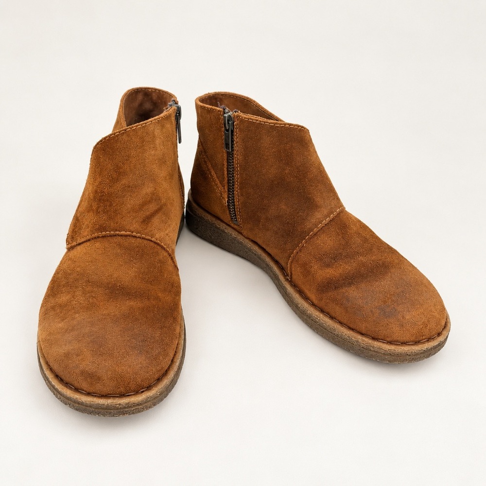 Born Gorpcore Suede Ankle Boots Womens 9 Brown Boho Chukka Booties BR0027506
